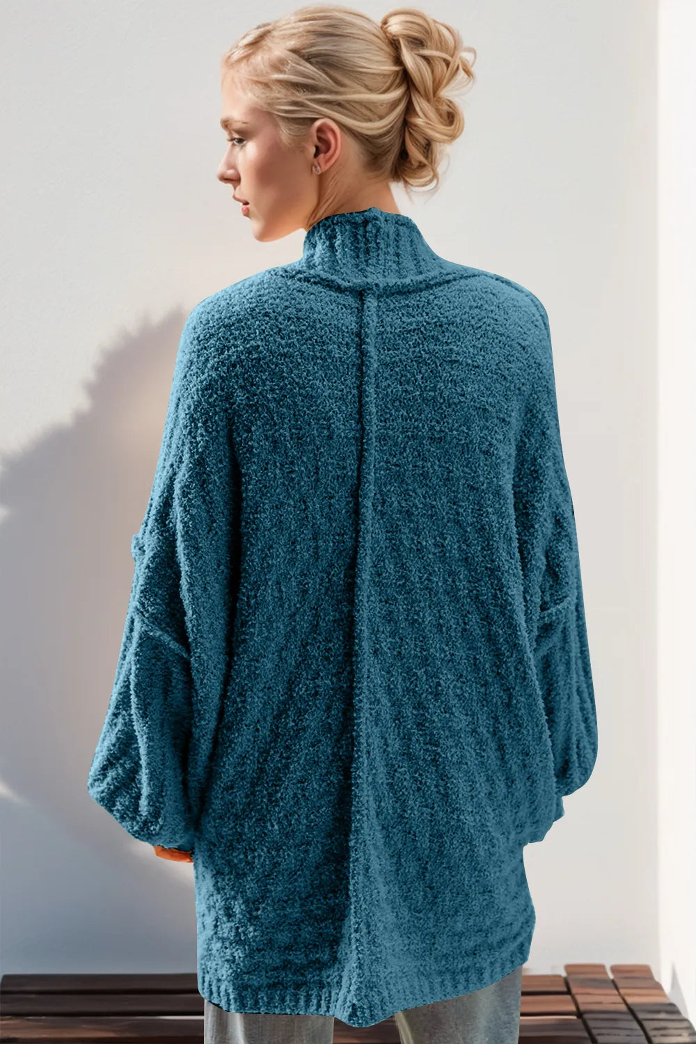 Double Take Full Size Open Front Long Sleeve Cardigan 0cc800e8-338d-4168-95b2-285446413827-Max