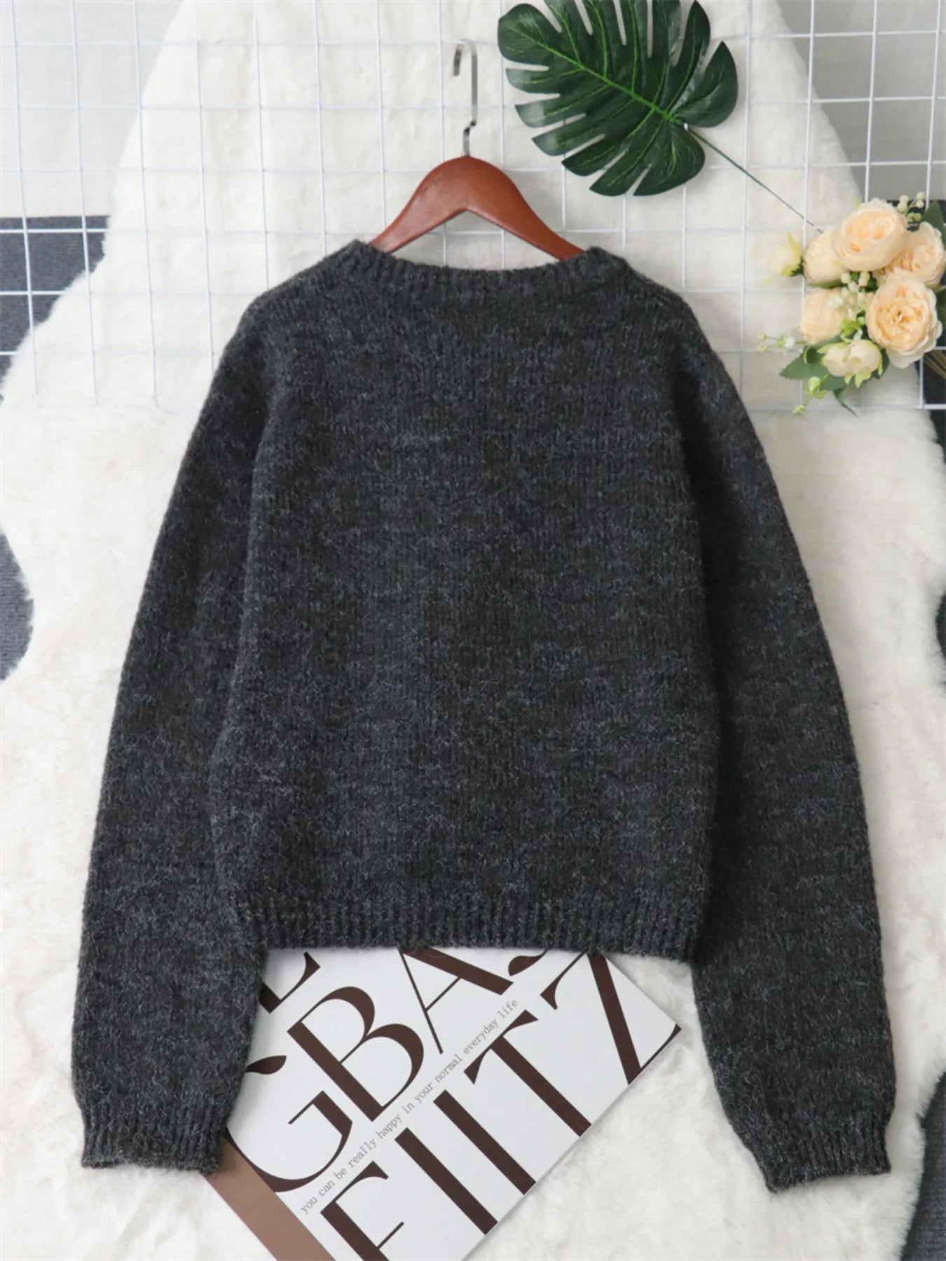 Button-Up Ribbed Hem Cardigan with Chest Pocket 0cced251b89a4886879bb787a01c22d8-Max-Origin