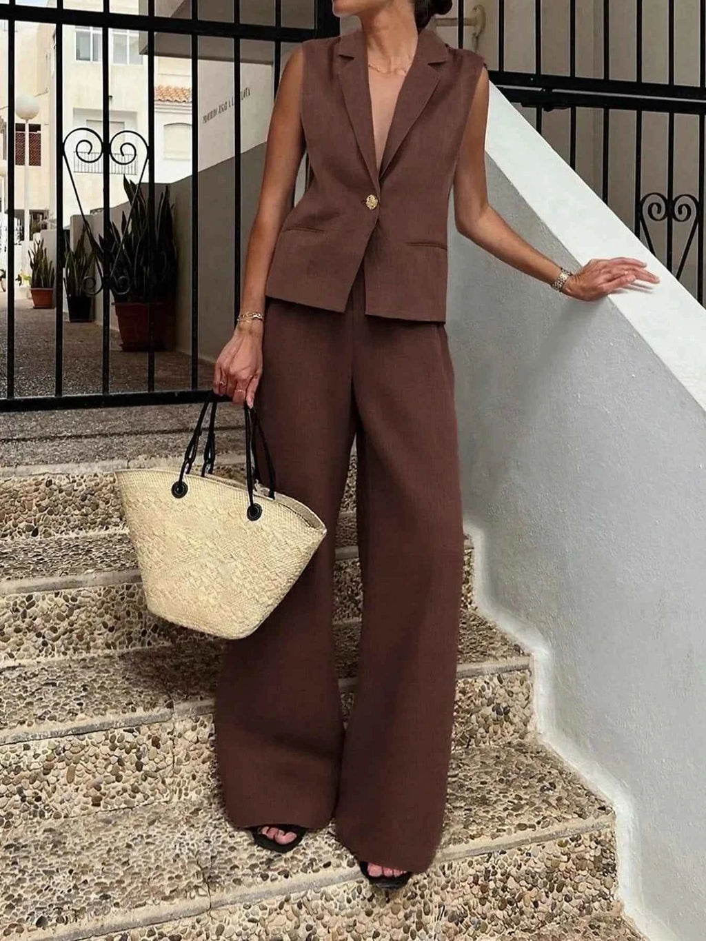 One Button Sleeveless Top and Pants Set 0d1cb90a-98bc-4455-9eaa-1646ae12e6e7-Max-Origin