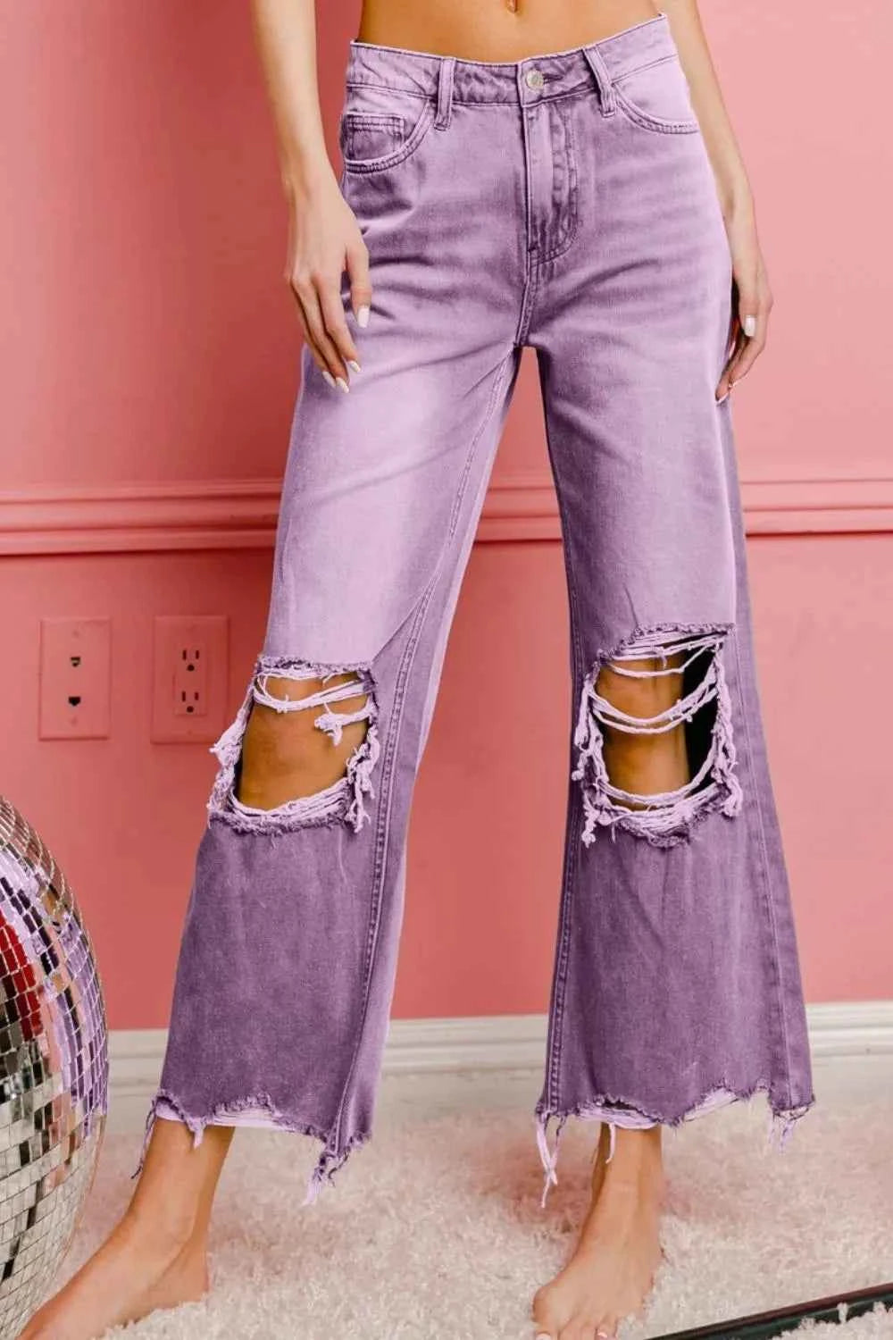 BiBi Distressed Vintage Washed Wide Leg Pants VINTAGE LAVENDER 0d27f49a-e1b0-49a0-ba4c-e5f9ff3dd281-Max-Origin
