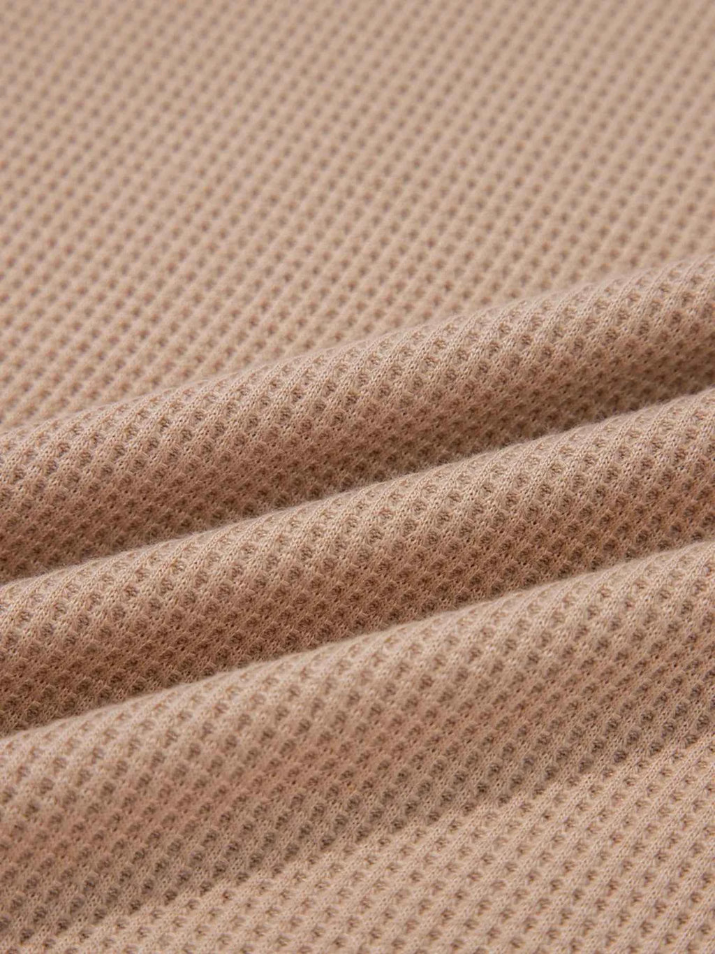 Waffle Textured Tunic Henley Top with Slits 0d29278ccd314b19b41a346b23ac477c-Max-Origin