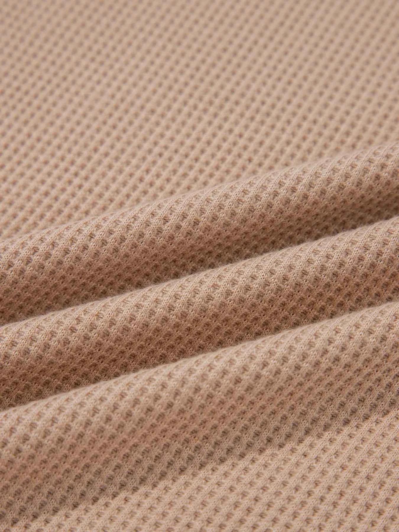 Waffle Textured Tunic Henley Top with Slits 0d29278ccd314b19b41a346b23ac477c-Max-Origin