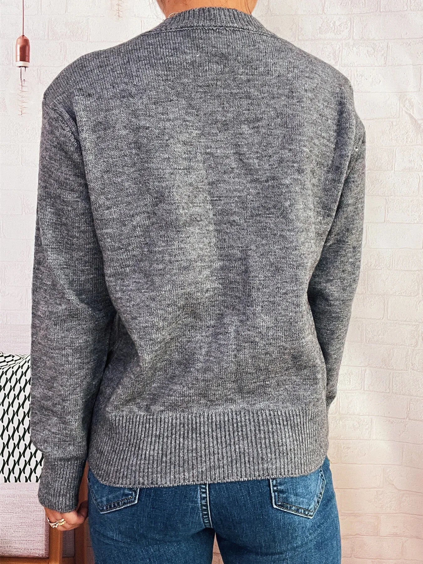 Button Up Long Sleeve Cardigan 0d3123e102614850a7fd97d7cdaacbd3-Max-Origin
