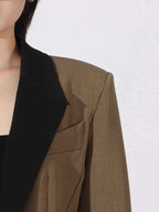 Contrast Lapel Collar Long Sleeve Blazer 0d317be3-5ef5-4ec4-9b15-6439ac201441-Max-Origin