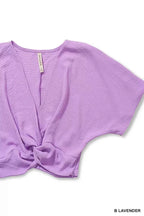 Zenana Woven Airflow Twisted Top & Wide Leg Pants Set 0d4f4d0d32d04006a1b0b38dd634e6b2-Max-Origin