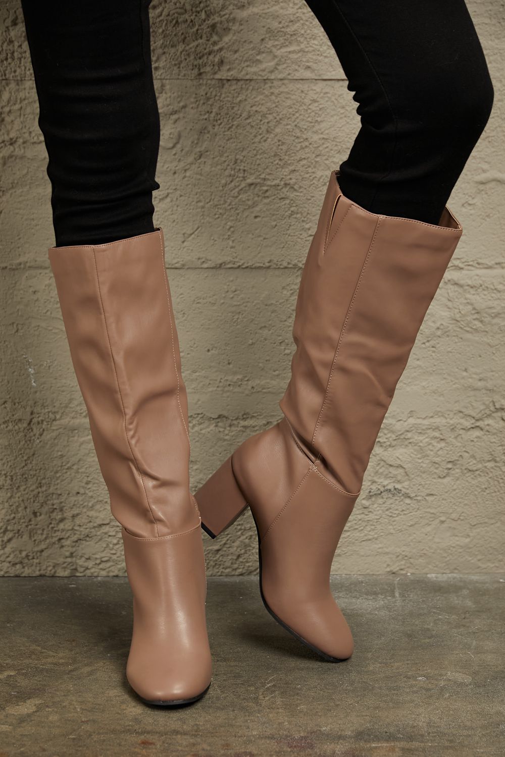 East Lion Corp Block Heel Knee High Boots 0d5524b8524c4bcc85794e5831dfc6a3-Max