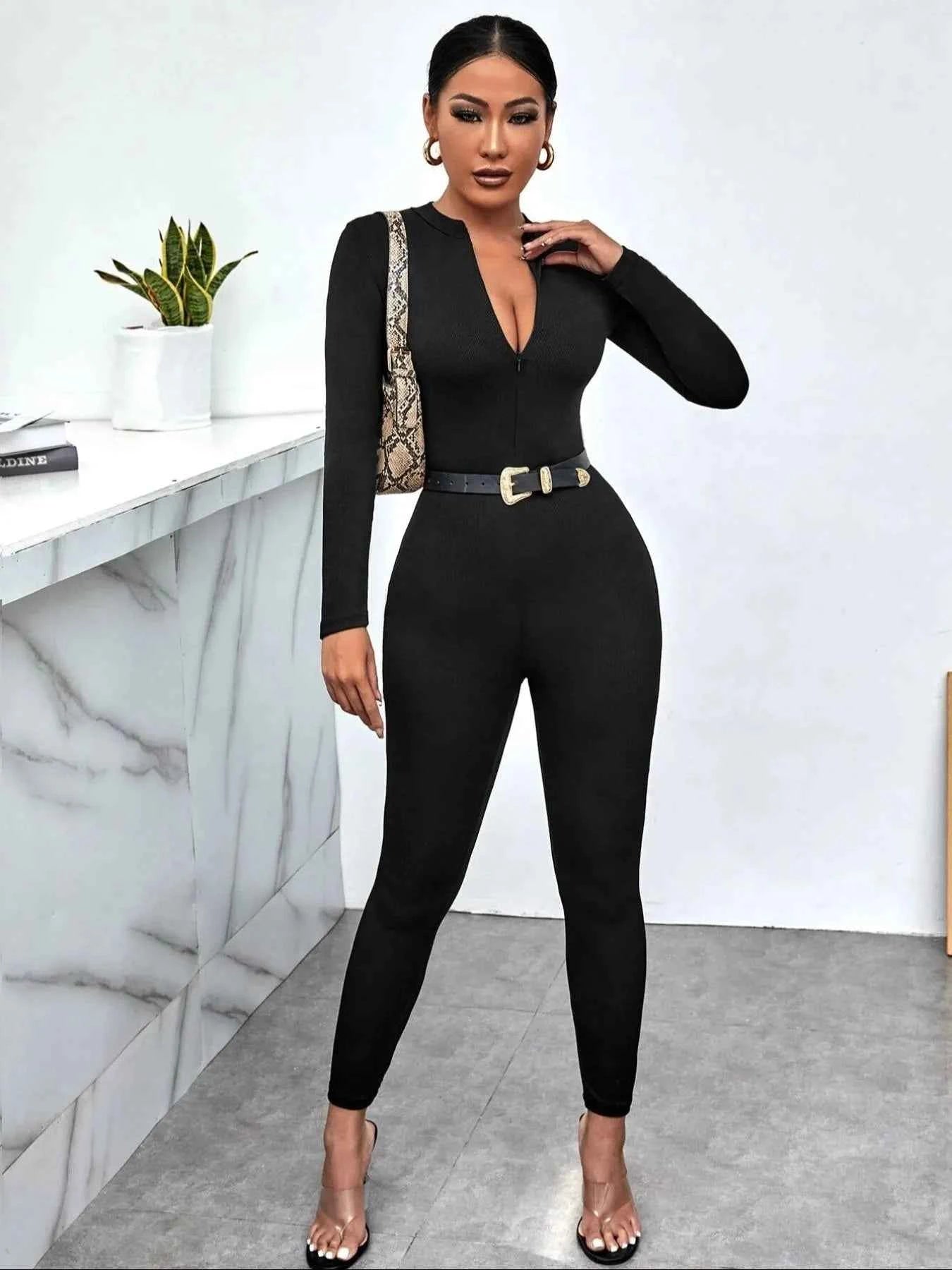 Long Sleeve Bodycon Jumpsuit Black 0d5e2d12-56bf-4509-ab8c-4cd2feba4db7-Max-Origin