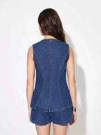 Button Up Sleeveless Denim Top and Shorts Set 0d63e4d41b76424ba4cc58d47443c3f0-Max-Origin
