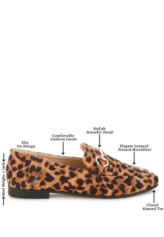 Noltas Horsebit Embellished Flat Loafers 0d6803a5-6e58-4daa-9e7a-ca759389eb92