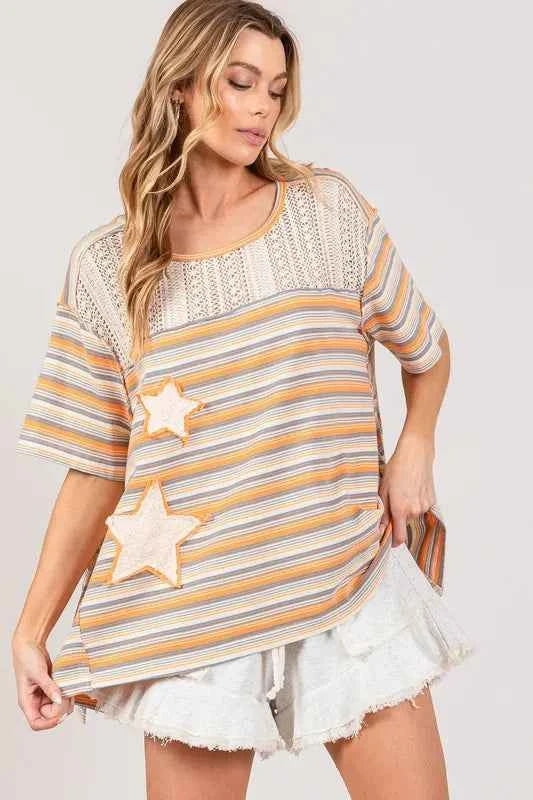 SAGE+FIG Accent Striped with Star Applique T-Shirt 0d880109faf845c79e9733da27730576-Max-Origin