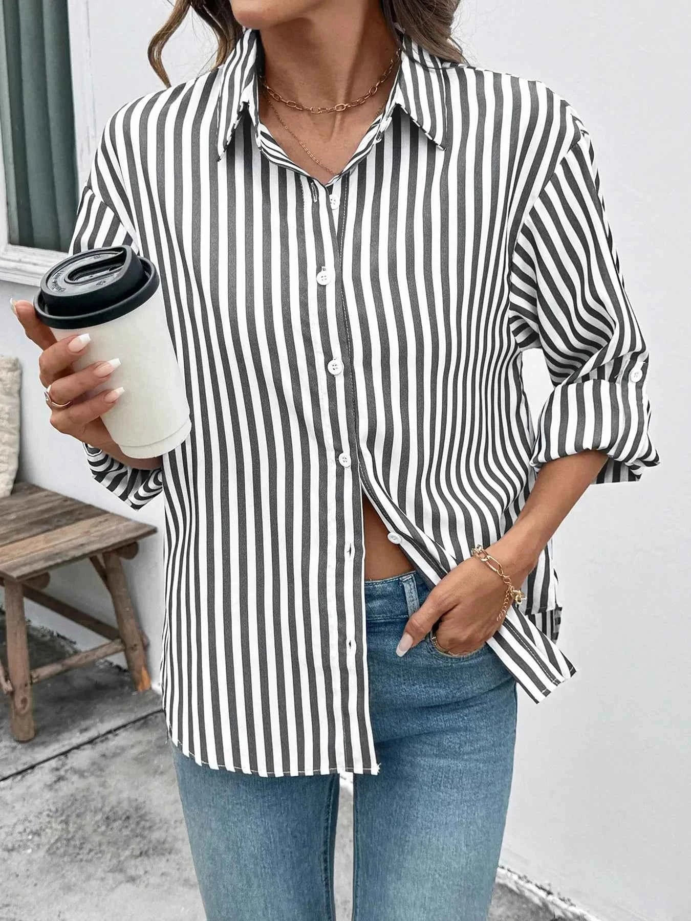 Striped Oversized Button-Up Shirt 0d8913fe77df4791838e50764956fbc5-Max-Origin