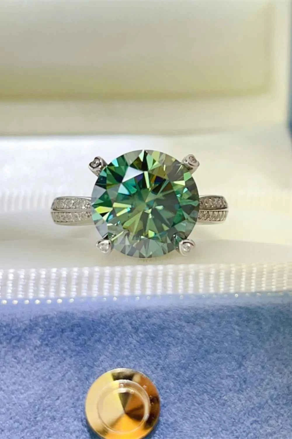 5 Carat Moissanite 925 Sterling Silver Ring Dark Green 0db4f3aa-e06a-4433-9d54-0177eba0732e-Max