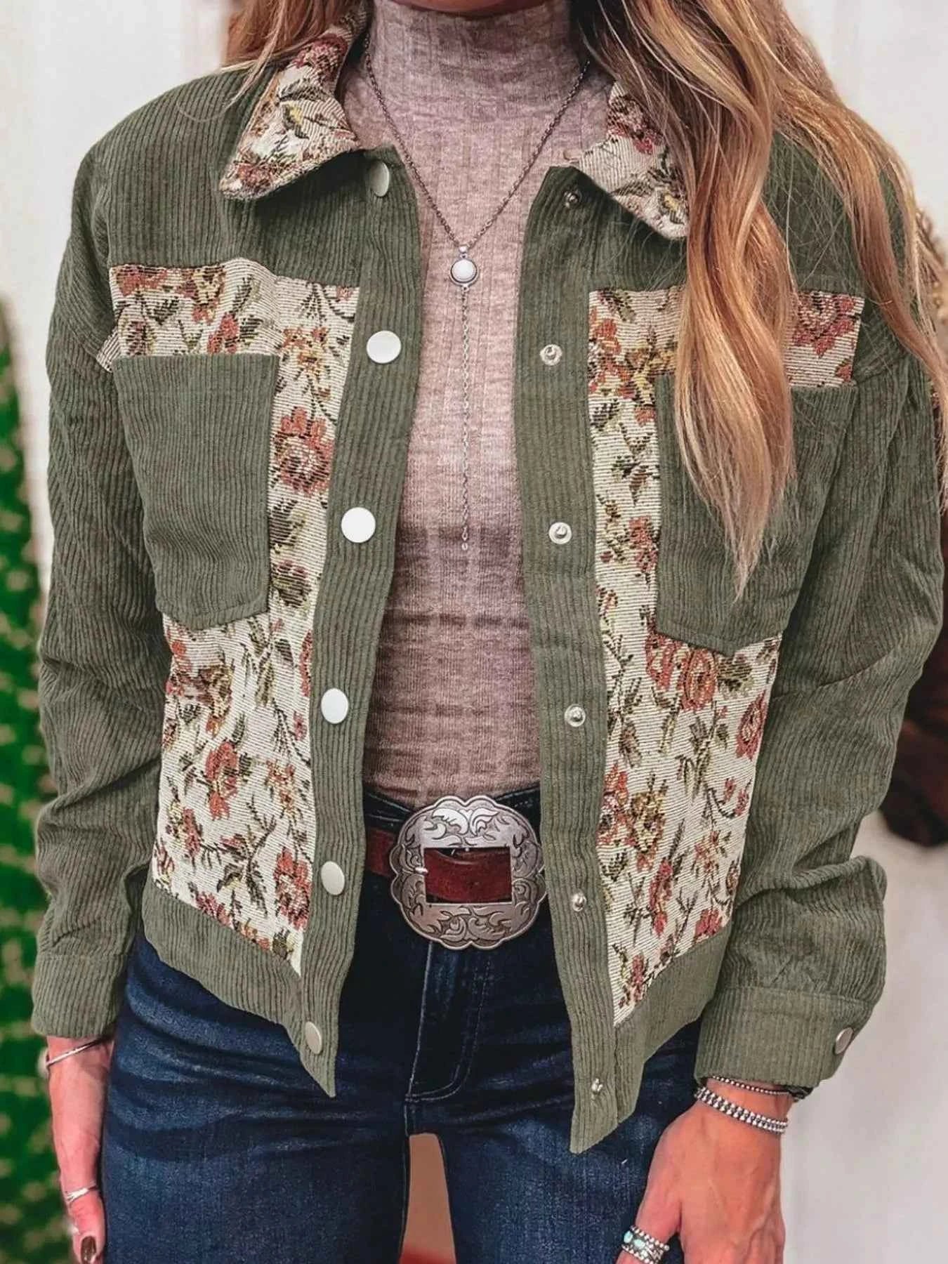 Floral Snap Down Corduroy Jacket 0dc659eb-274c-4331-a0d5-52c34ac91c18-Max-Origin