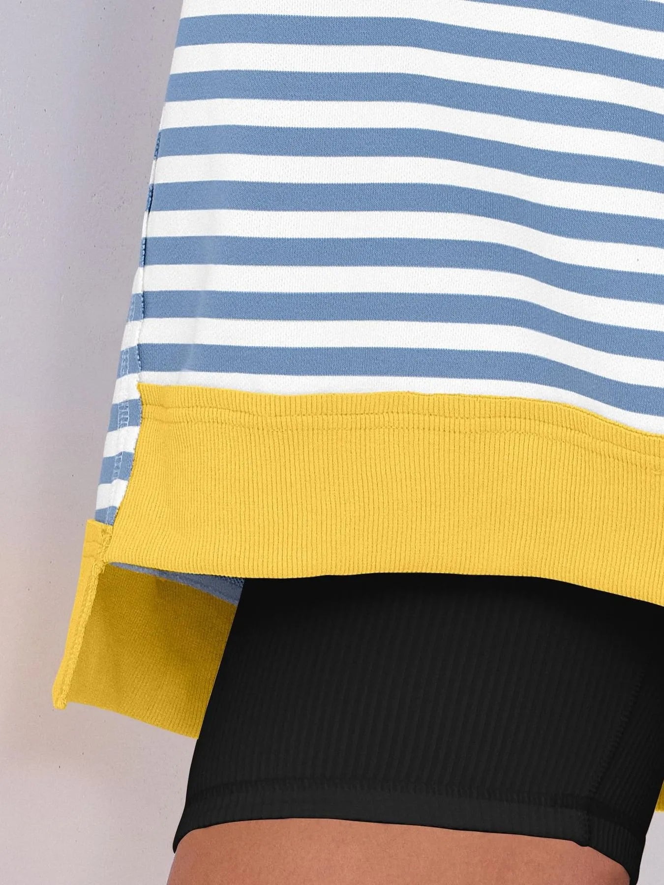 Notched Long Sleeve Oversized Sweatshirt 0dd1b23c-47db-4986-b233-1102223ceab7-Max-Origin