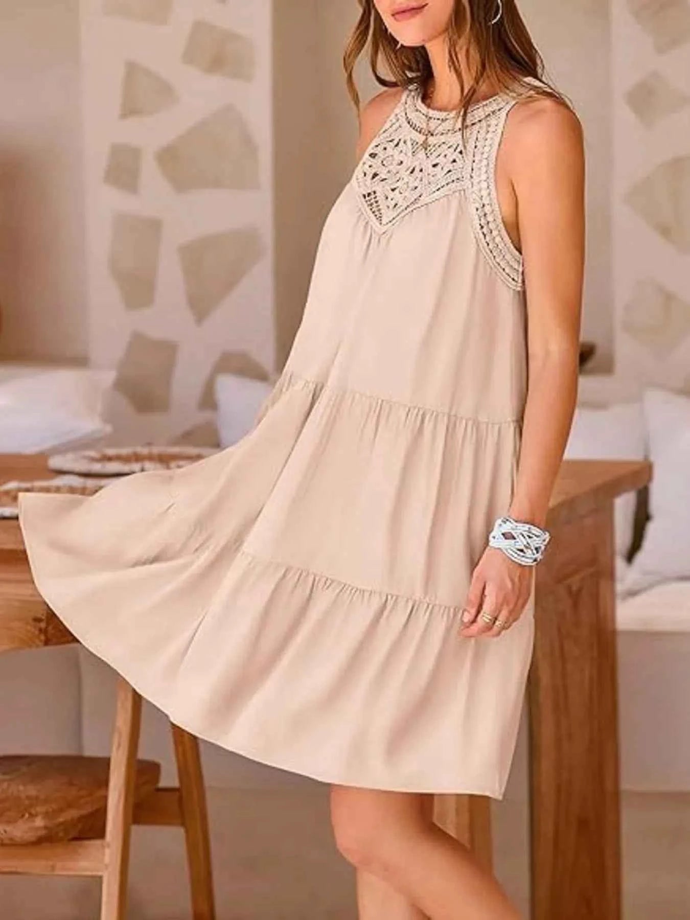 Crochet Lace Tiered Summer Dress 0de12e66a16a471f986079ee510f76dd-Max-Origin