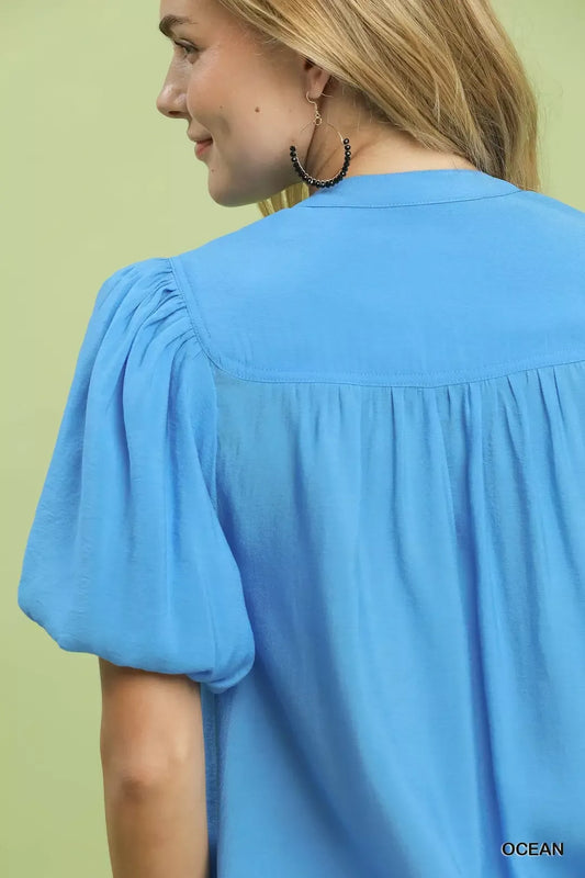 Button-Down Puff Sleeve Shirt 0dfbebcf-e670-49c8-9956-dc8798edceef-Max-Origin