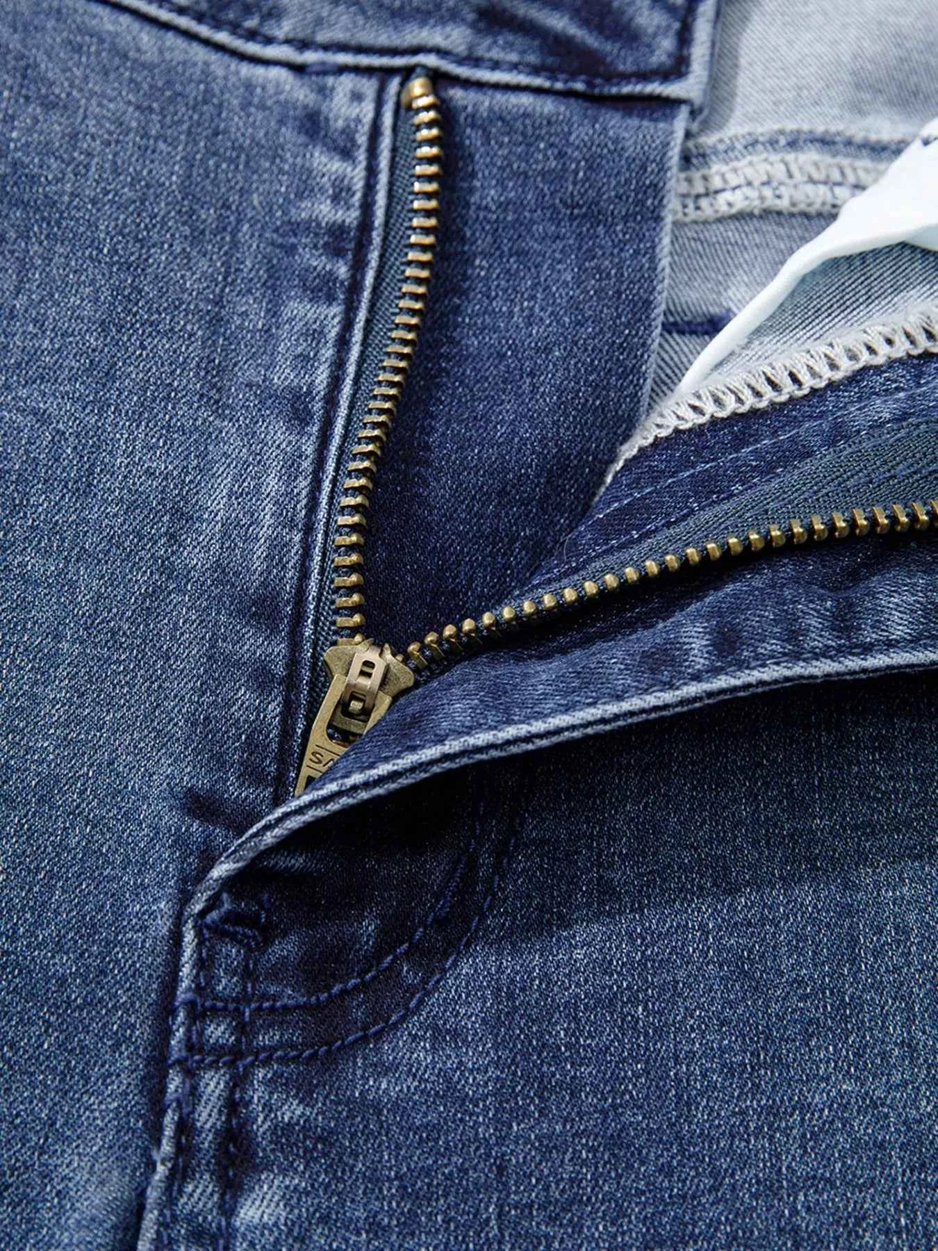 High Waist Button Zip Flare Leg Jeans 0e0577fcddb14594893fd5eee796d78c-Max-Origin