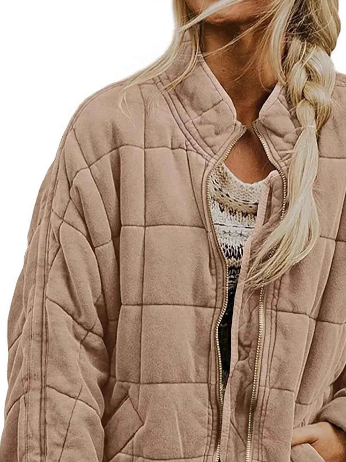 Full Size Zip Up Quilted Bomber Jacket Plus Size 0e4da92c-6bc6-490a-bf28-7a80b10b003f-Max-Origin