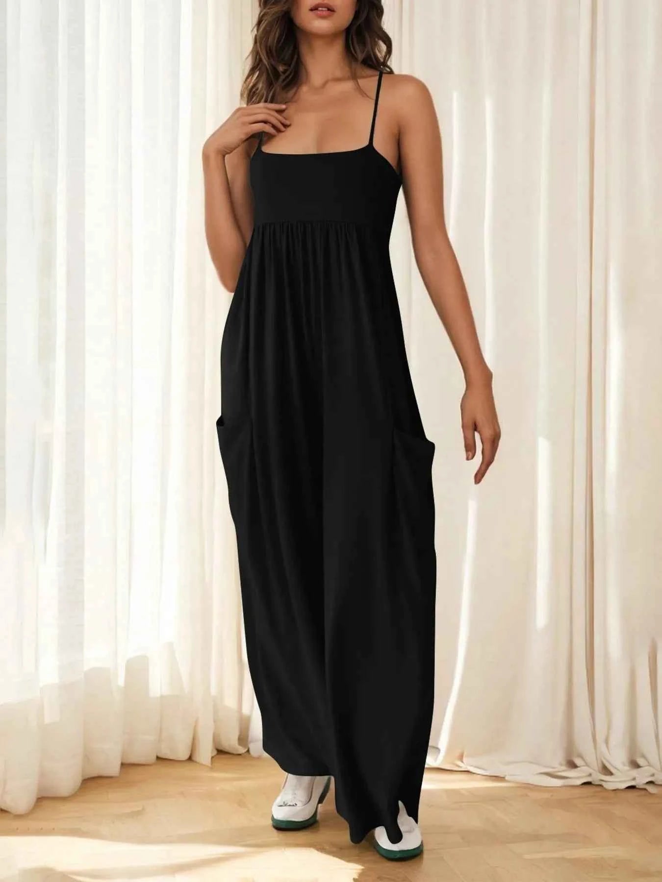 Spaghetti Strap Wide Leg Jumpsuit Black 0e5abe63baa2467f8f6bcd18c40518bd-Max-Origin