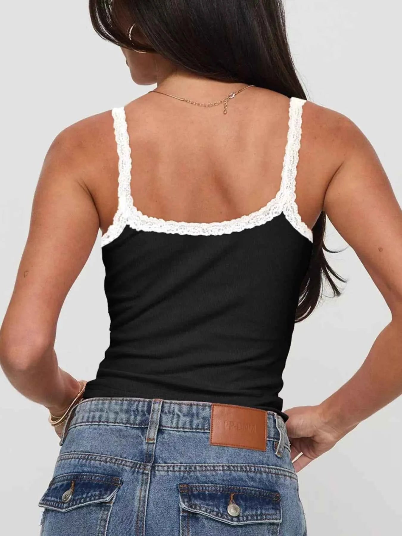 Lace Detail Contrast Trim Cami 0e851477-cfdc-4828-a2ee-0877264493c6-Max-Origin