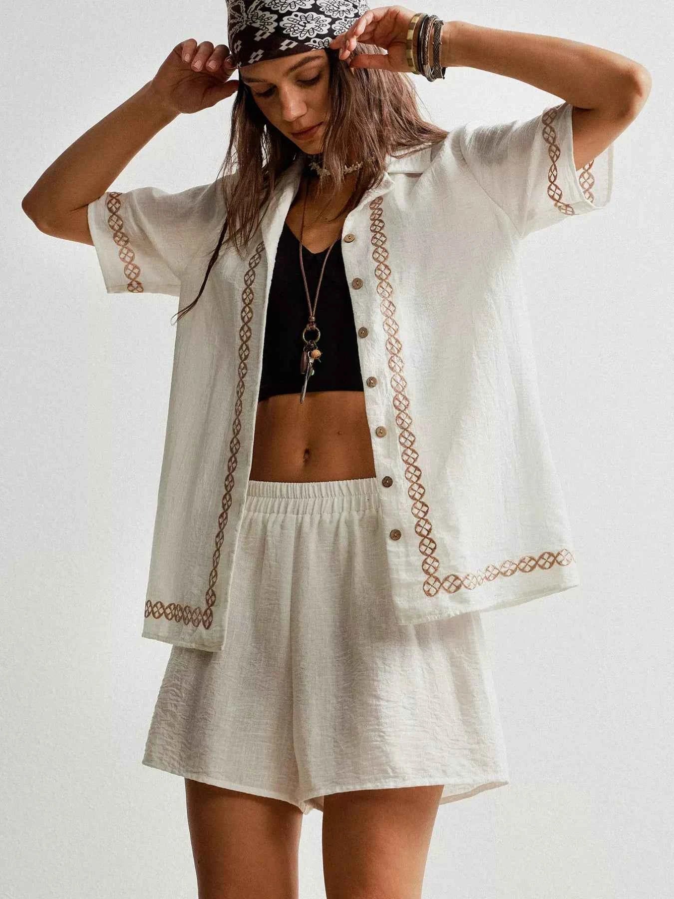 Button Up Short Sleeve Shirt and Shorts Set 0e8edf13-1382-437a-9c35-c1237caf0184-Max-Origin