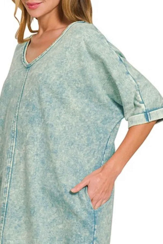 Acid-washed French Terry Tee Shirts Dress 0e992a5f-a68c-41f9-b852-a1ebabcf7fa7-Max-Origin