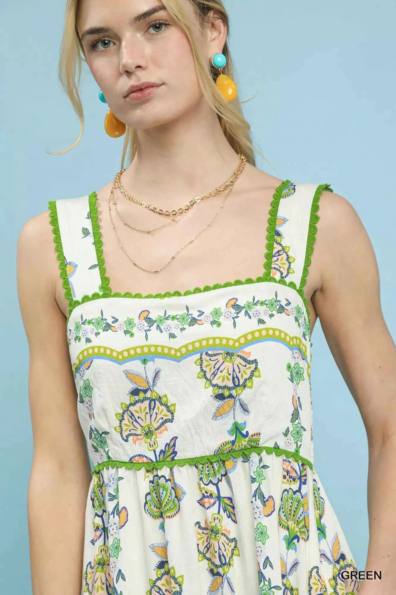 Umgee Floral Print Tiered Midi Dress 0ea97dc0-4ae0-49ab-b3c9-8724c6ebf273-Max-Origin