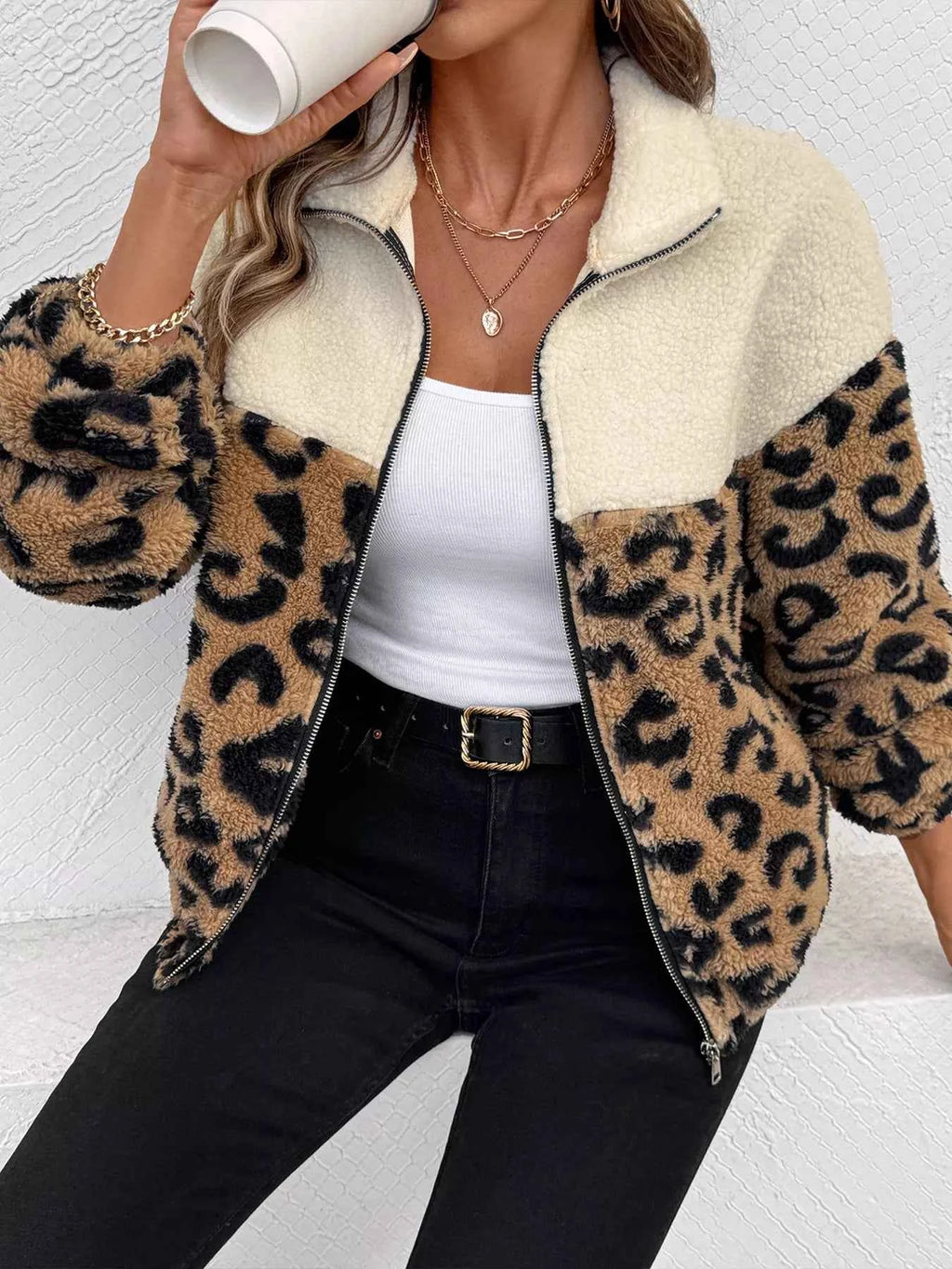 Leopard Zip Up Fleece Jacket 0eaeb6752a6c4d65a912d6c0bffa0342-Max-Origin