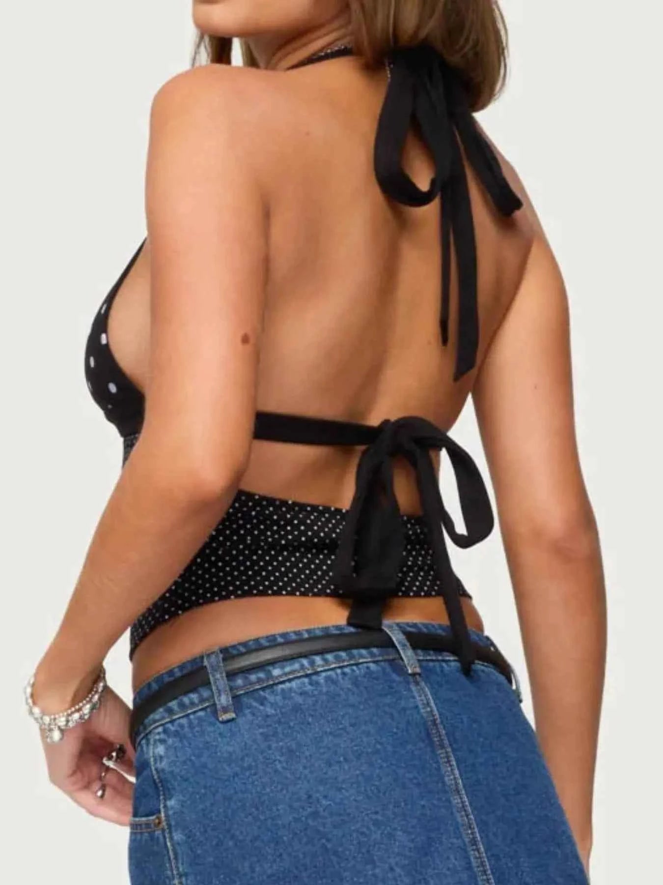 Polka Dot Halter Neck Cami 0ecbb75c-dcf6-4d28-98e9-f04c9aaf3755-Max-Origin