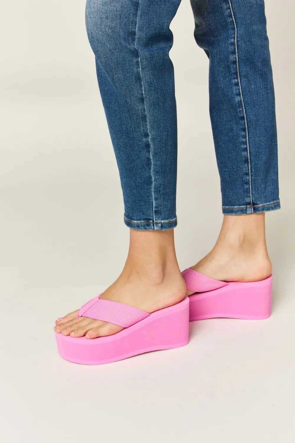 WILD DIVA Open Toe Platform Wedge Sandals 0ed85849-d421-47d2-b007-193d2932800c-Max