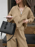 Quarter Zip Long Sleeve Top and Pants Set 0ee8c70d-9013-4eb5-a13a-12b267ab5ff2-Max
