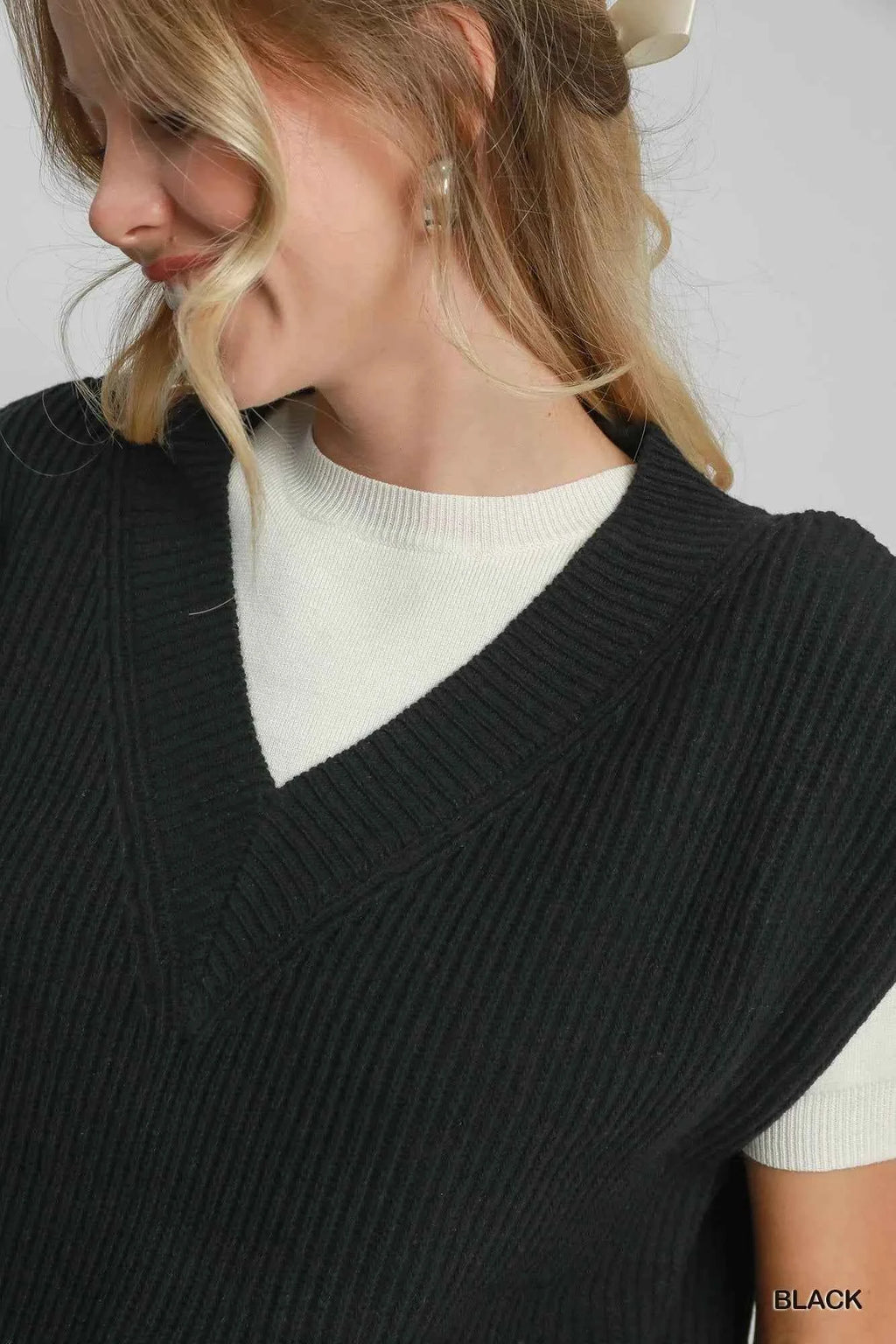 Umgee Oversized V Neck Vest 0eea7859-3497-4309-97a7-b2cc9e7da432-Max-Origin