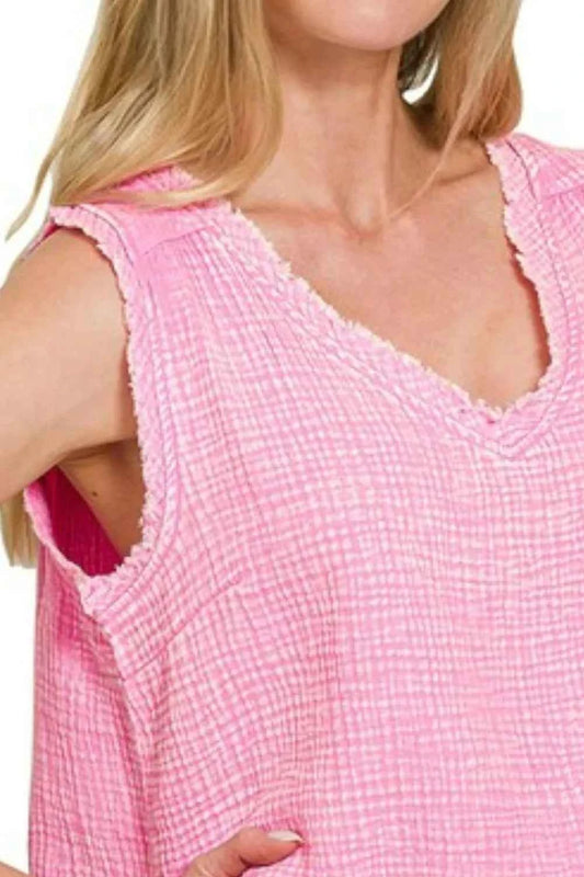 Double Gauze Raw Edge Acid Washed Tank 0eee04fc-9554-42a8-a5df-495e28f56ee9-Max-Origin