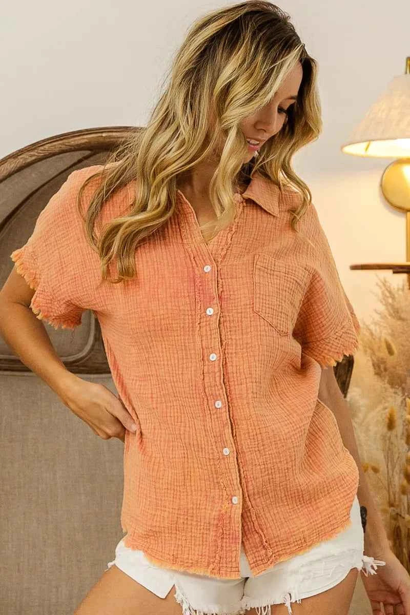 Mineral Washed Buttoned Up Shirt Top 0f1d1f72d2f34a779dc11514fdba4772-Max-Origin