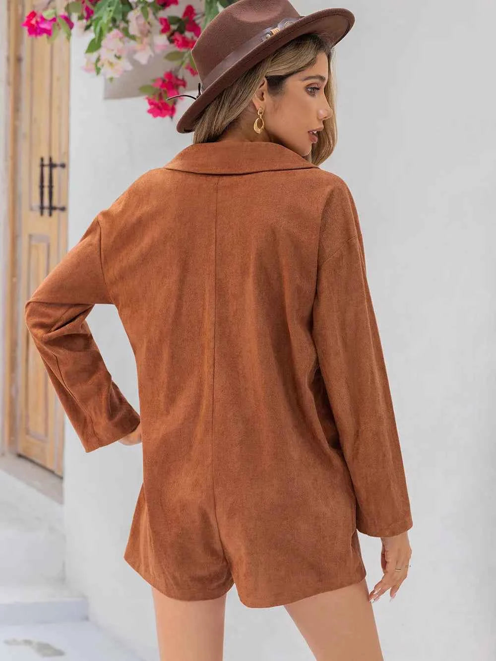 Lapel Collar Long Sleeve Romper 0f22c81a-393b-45c9-9973-43e62d1866e7-Max