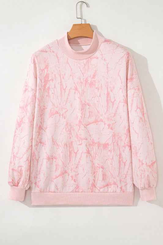 Camo Mock Neck Baggy Sweatshirt 0f2ca297-ad9c-48fb-ad16-11fe9fb72312