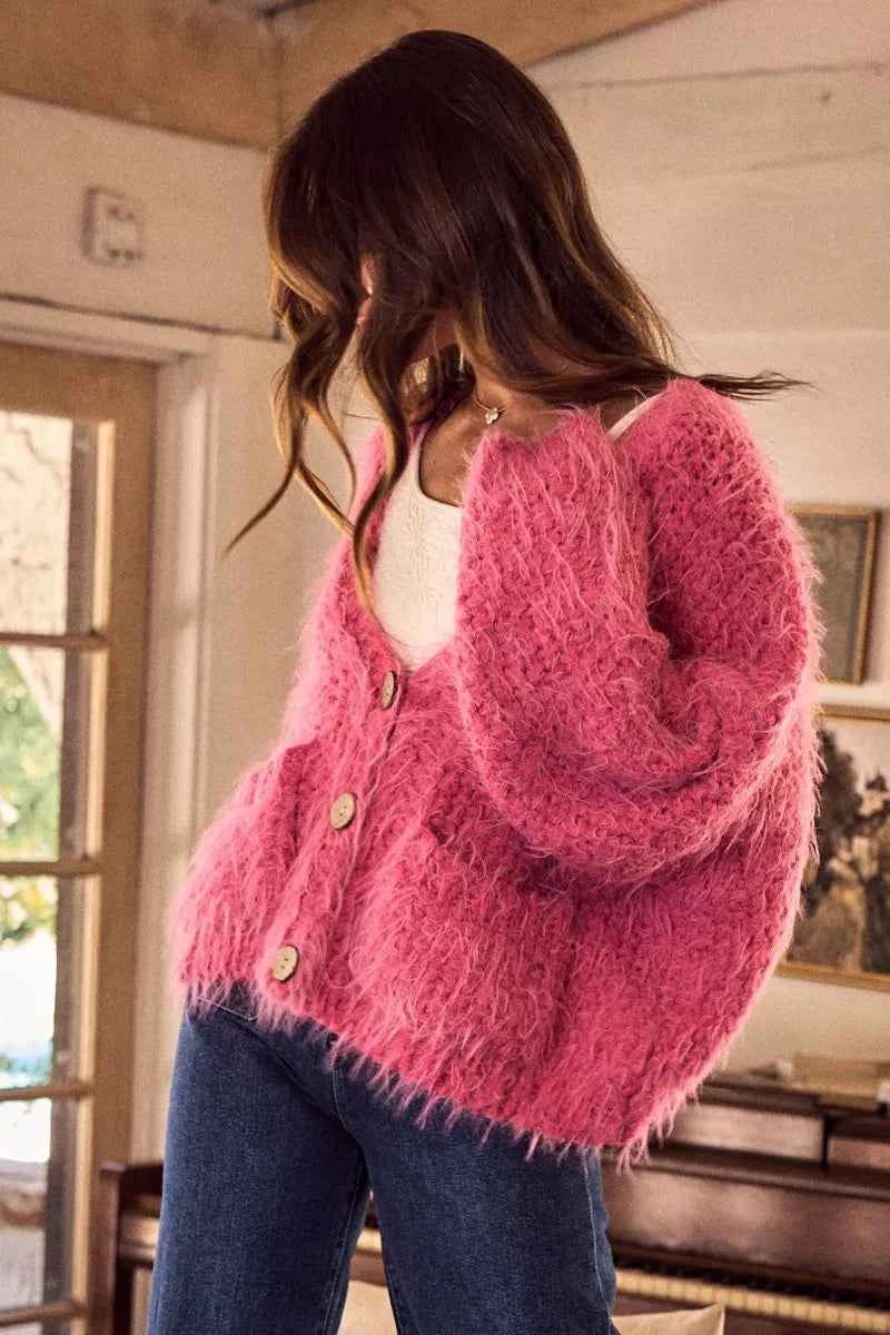 SO ME Soft Touch Hairy Loose Fit Cozy Sweater Cardigan 0f4a8201cac144b2a97fa4c35ad91351-Max-Origin