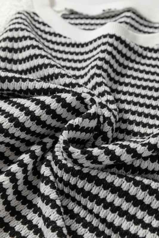 Stripe Textured Knit Lace Patchwork Long Sleeve To 0f6acc20-b9e9-45a1-b84d-1e26f6492941