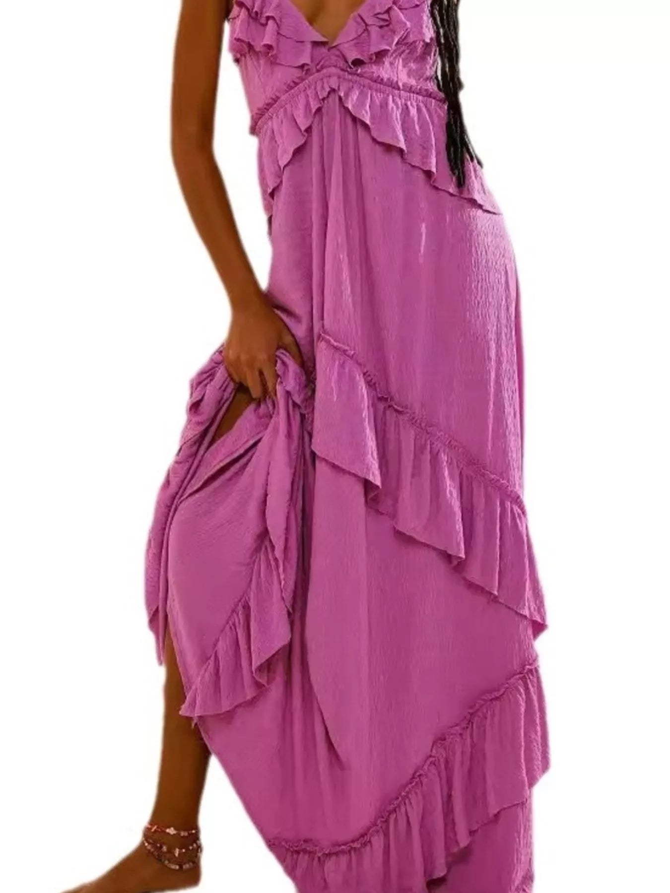 Ruffled Halter Neck Maxi Dress 0f825b5a-deed-4593-a7e5-9b8623e5fca1-Max-Origin