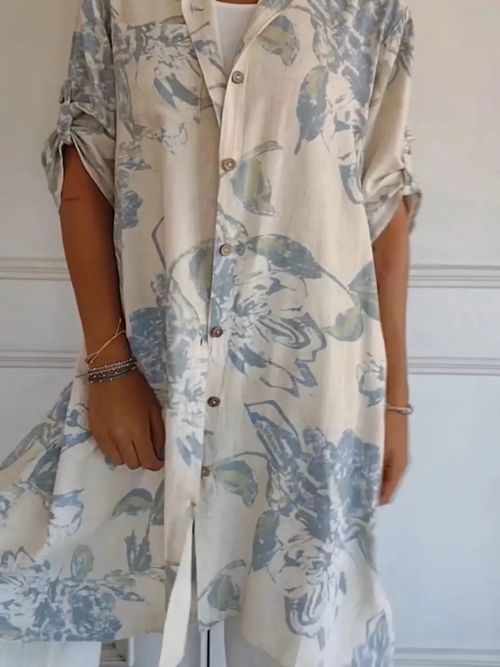 Full Size Floral Print Button-Up Shirt Dress Plus Size 0f9bdf981c4840f7b2f349073b1c55a8-Max-Origin