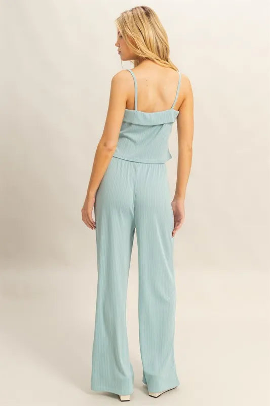 Rib Knit Cami Top and Pants Set 102c023eecd742c1a2838c59aefea4d0-Max-Origin
