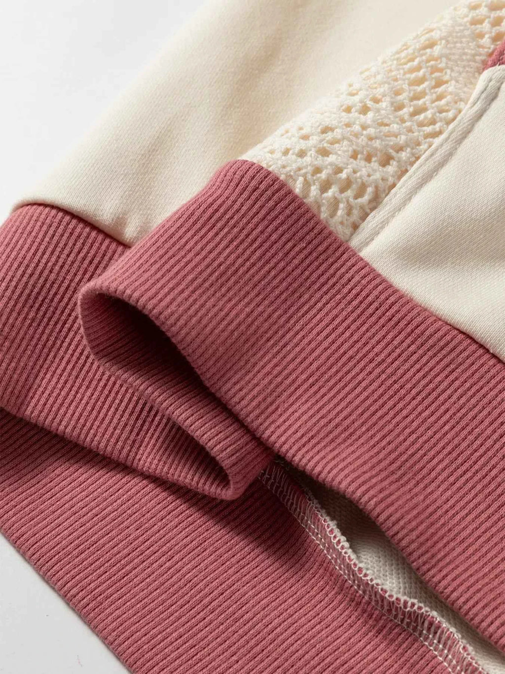 Crochet Panel Kangaroo Pocket Hoodie 102c168e-49a6-41d2-9595-95be77699a5c-Max-Origin