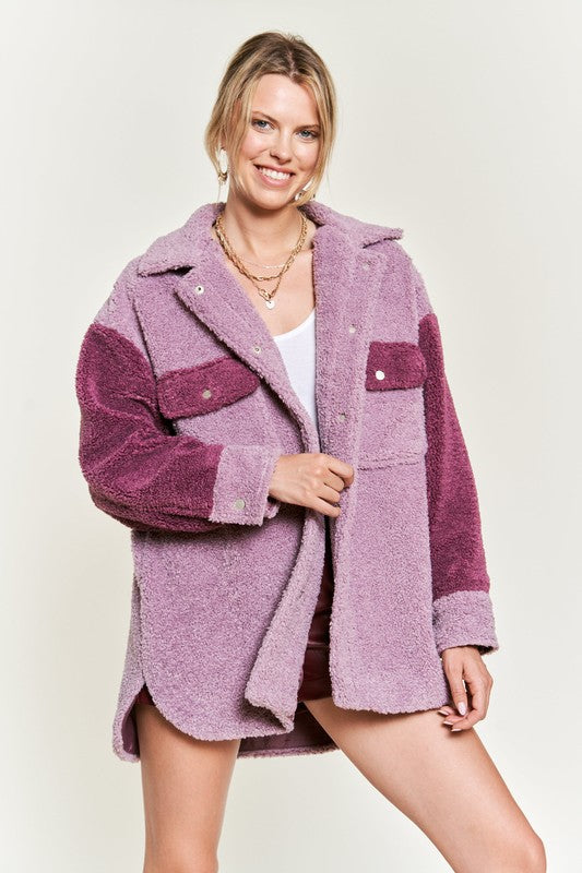 Colorblock sherpa jacket jjo5017 103362bb-2a3f-4e2e-b089-96887569060e