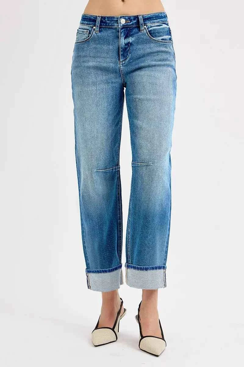 RISEN Slouchy Crop Barrel Cuffed Jeans 1034ee77-fb3a-4515-9a3f-ba0c928827fd-Max-Origin