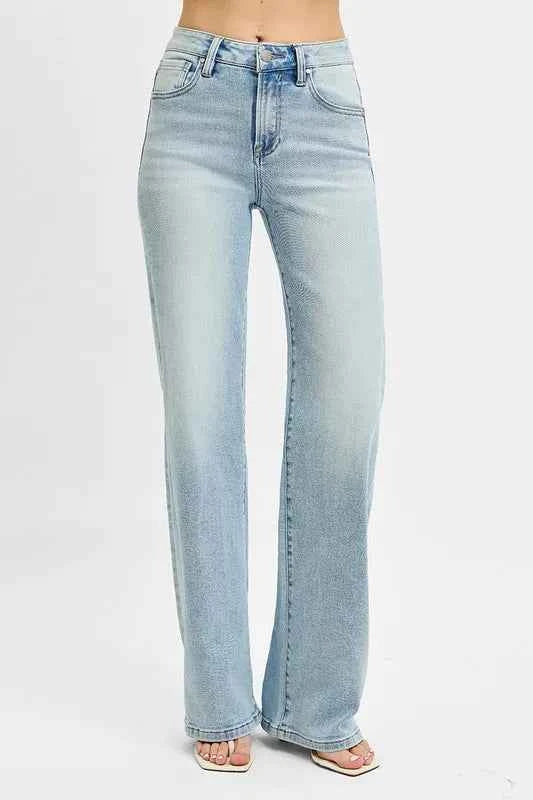 RISEN High Rise Wide Leg 90's Jeans MEDIUM 10392ca6dc6d40838db39d2e8419420b-Max-Origin