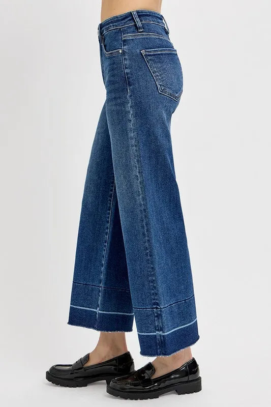 RISEN Full Size Tummy Control High Rise Crop Wide Hem Jeans Plus Size 1057e0a4-e2a5-4368-861e-ac13d891d475-Max