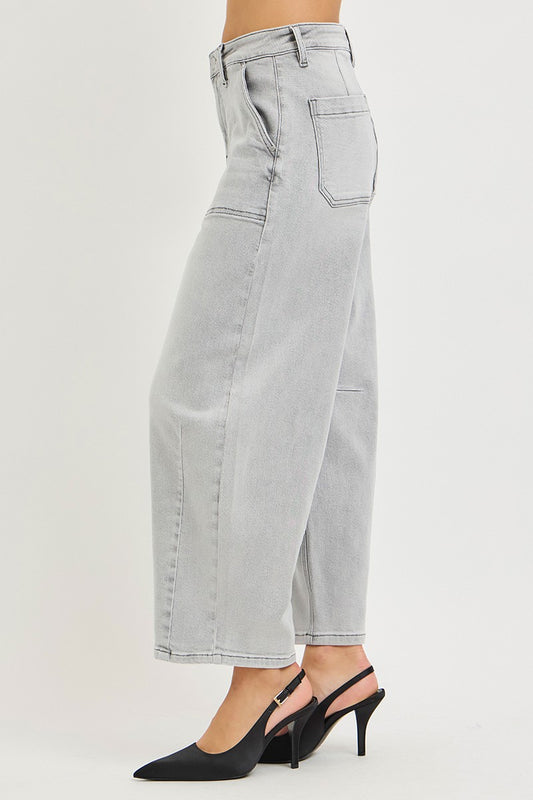 Slouchy Cropped Barrel Jeans 105c4206d425436fa312376f80b2095b-Max