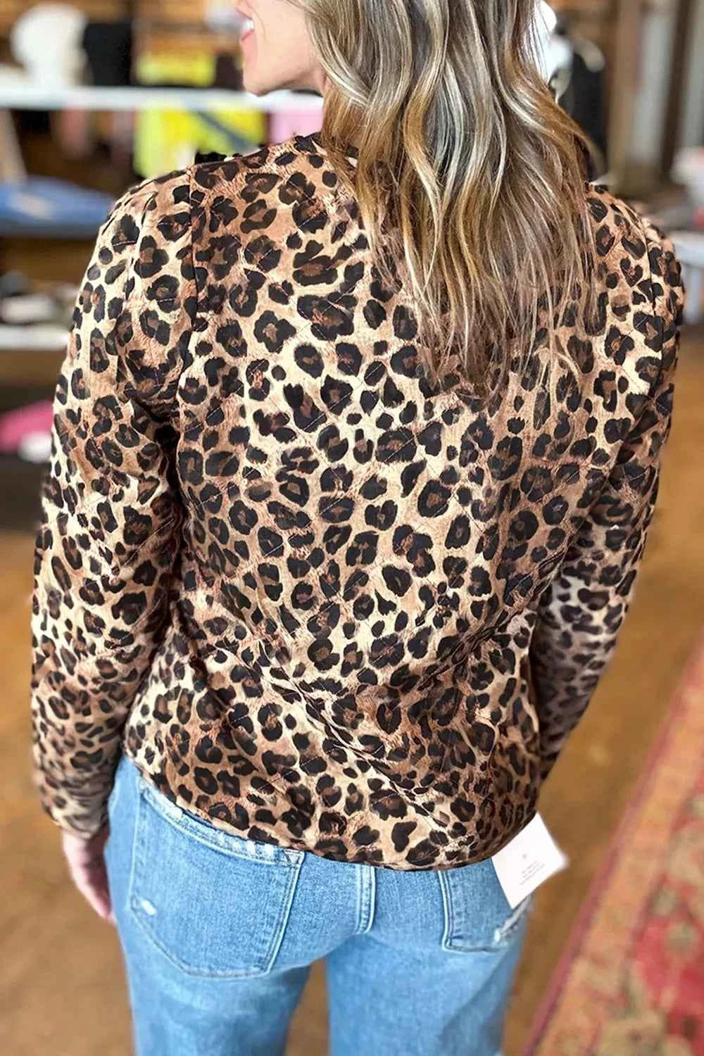 Leopard Print Tie-Front Long Sleeve Blouse 1069f968-1b4f-4534-b77d-a6c826433295-Max-Origin