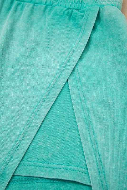 Mineral Wash Tank Top and Lined Split Skirt Set 106ff0dd-e722-478e-9a7e-4a080a04a519