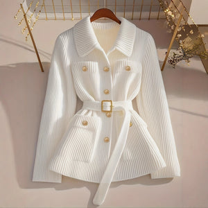 Belted Knit Cardigan Coat 107962F250BA28DD6A6E7E4BD59DE89D